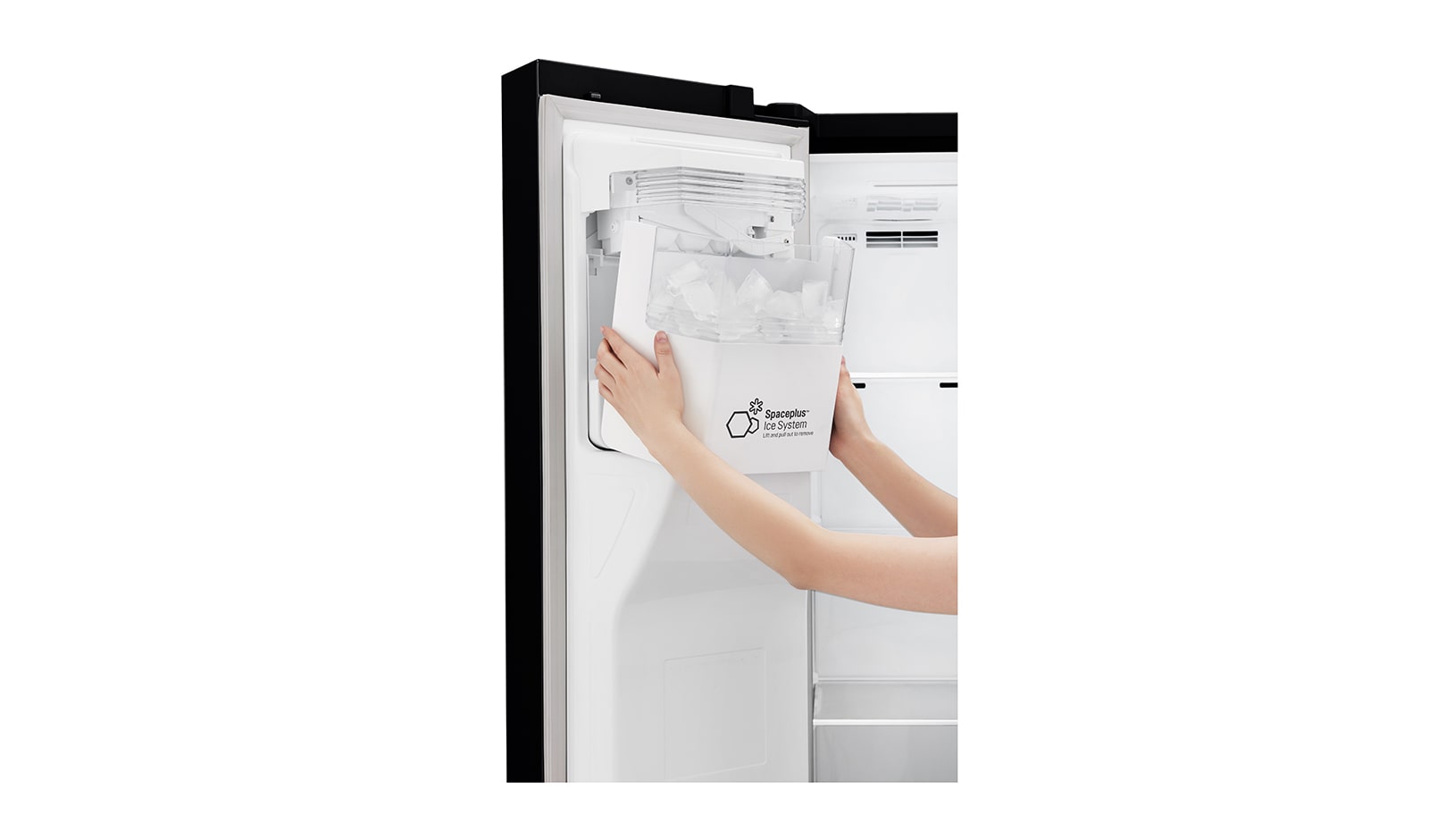 LG Smart Refrigerator with Large Capacity and Non Plumbed Water, GSL761WBXV